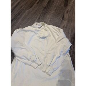 Orange County Choppers OCC Long Sleeve T-Shirt Mens XL Cream Biker Graphic NY